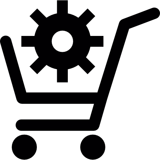 configuración de compras en línea Basic Straight Filled icono