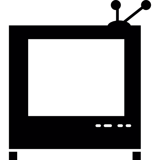 oude televisie  icoon