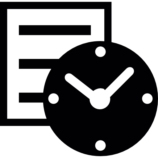 時間管理 Basic Straight Filled icon