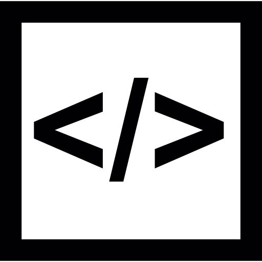 język html Basic Straight Filled ikona