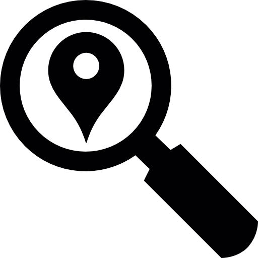 Search pointer Basic Straight Filled icon