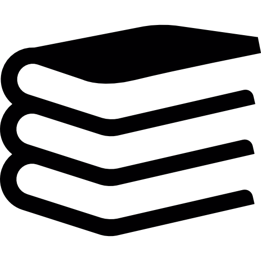 libros apilados  icono