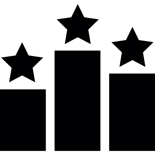 clasificaciones Basic Straight Filled icono