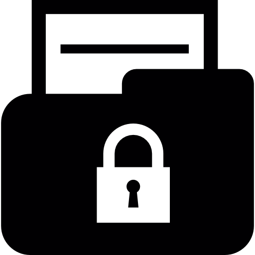 Locked folder Basic Straight Filled icon