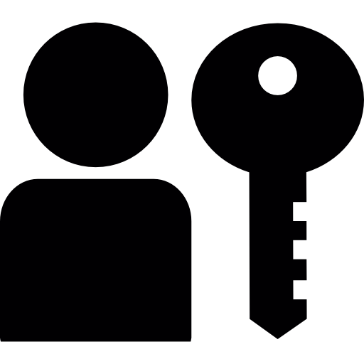 User authentication Basic Straight Filled icon