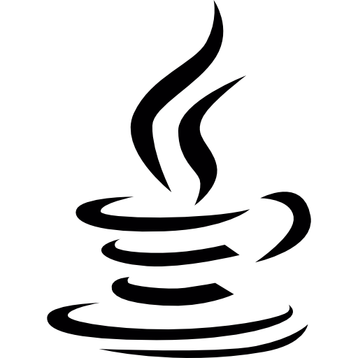 Логотип java Basic Straight Filled иконка