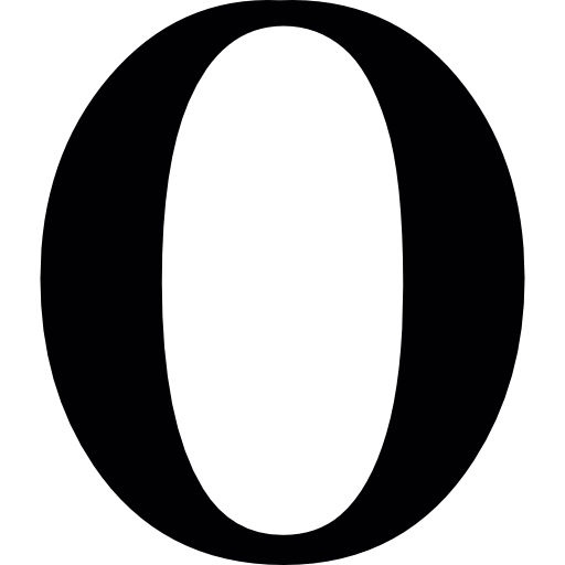 opera browser-logo Basic Straight Filled icoon