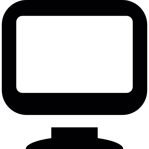 schermo arrotondato  icona