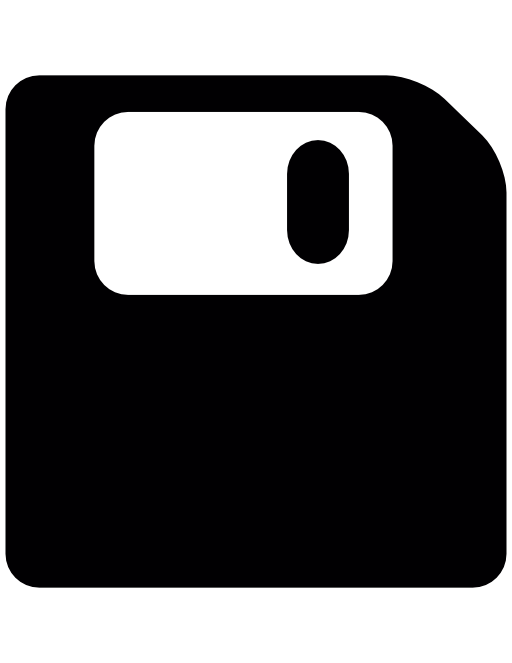 disquete, salvar símbolo para interface  Ícone