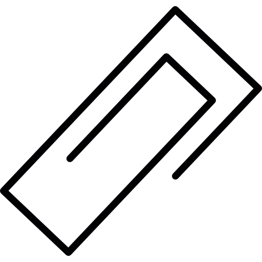 clip de papel cuadrado  icono