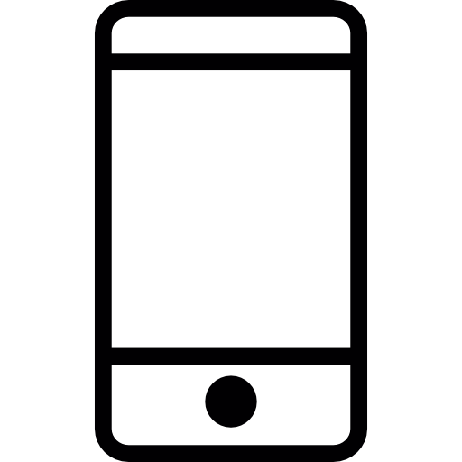 telefon komórkowy z ekranem dotykowym  ikona
