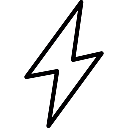 Flash Lightning bolt   icon