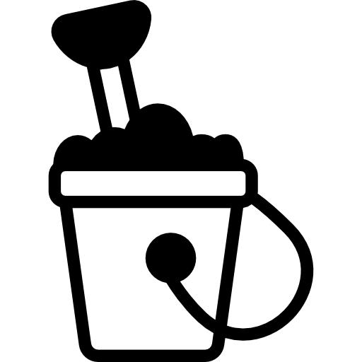 Sand bucket Basic Miscellany Fill icon