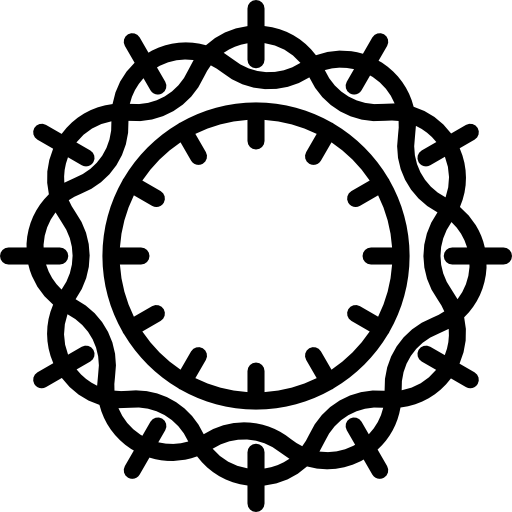 corona de espinas Basic Miscellany Lineal icono