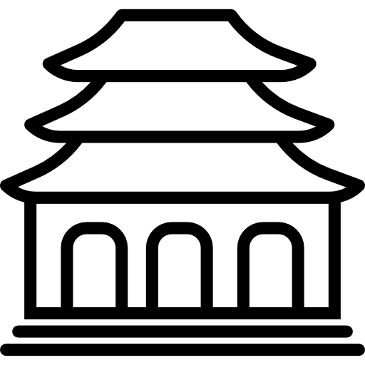 Świątynia Basic Miscellany Lineal ikona