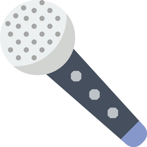 microfoon Basic Miscellany Flat icoon
