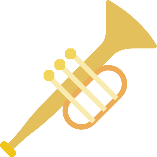 Trumpet Basic Miscellany Flat icon
