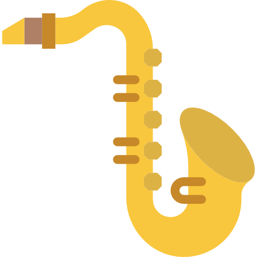 saksofon Basic Miscellany Flat ikona