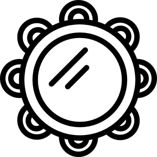 탬버린 Basic Miscellany Lineal icon