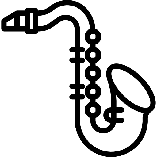 saxofón Basic Miscellany Lineal icono