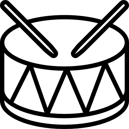 tambor Basic Miscellany Lineal Ícone