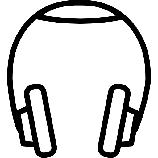 słuchawki Basic Miscellany Lineal ikona