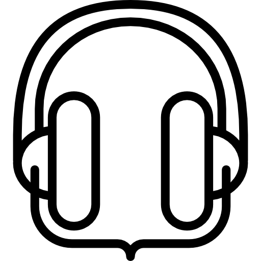 Headphones Basic Miscellany Lineal icon