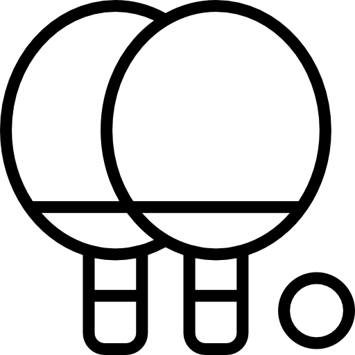tischtennis Basic Miscellany Lineal icon