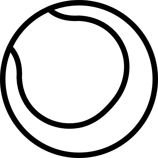 palla da tennis Basic Miscellany Lineal icona