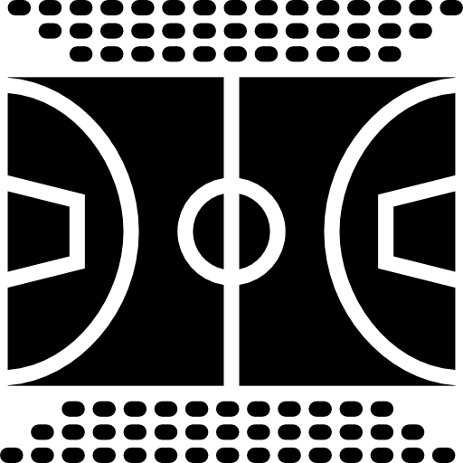 cancha de baloncesto Basic Miscellany Fill icono