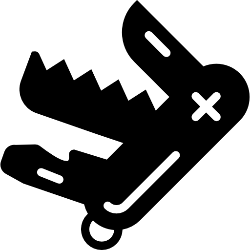 Swiss army knife Basic Miscellany Fill icon