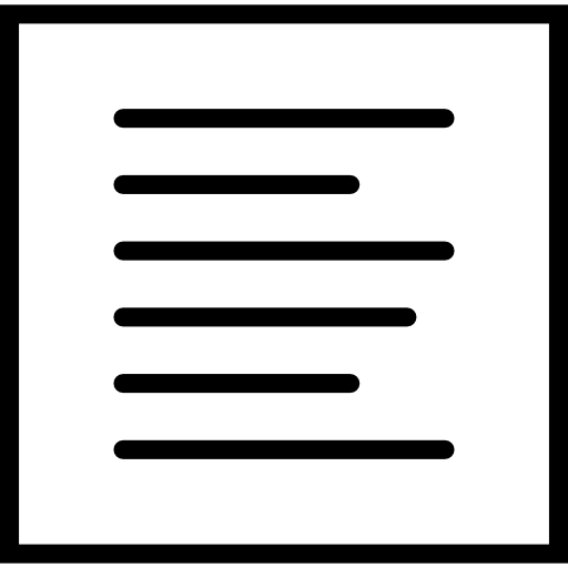wyrównanie do lewej Basic Miscellany Lineal ikona