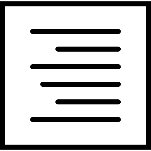 prawidłowe wyrównanie Basic Miscellany Lineal ikona