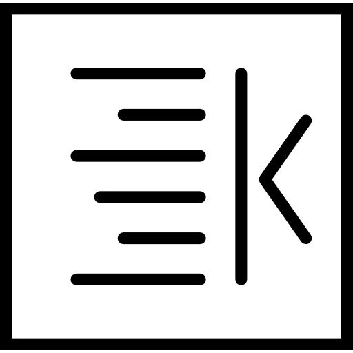 alineación izquierda Basic Miscellany Lineal icono