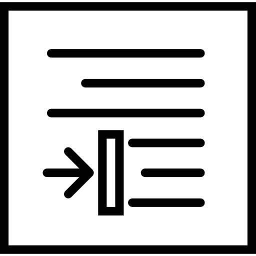 alineación derecha Basic Miscellany Lineal icono