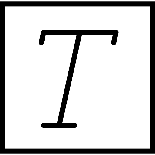 Italic Basic Miscellany Lineal icon