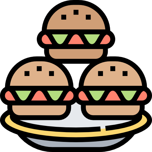 hamburguesas Meticulous Lineal Color icono