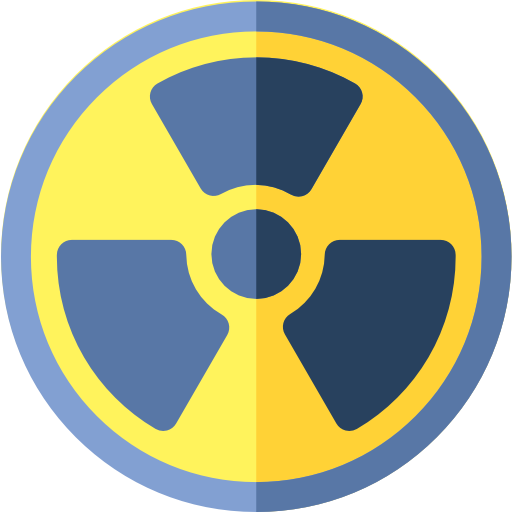 Radioactive Basic Rounded Flat icon