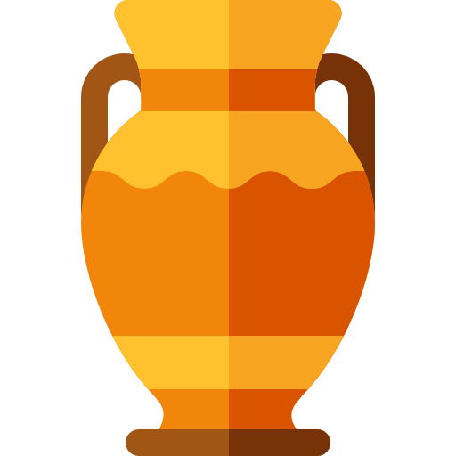 vaso grego Basic Rounded Flat Ícone