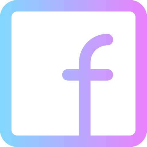 facebook Super Basic Rounded Gradient icoon