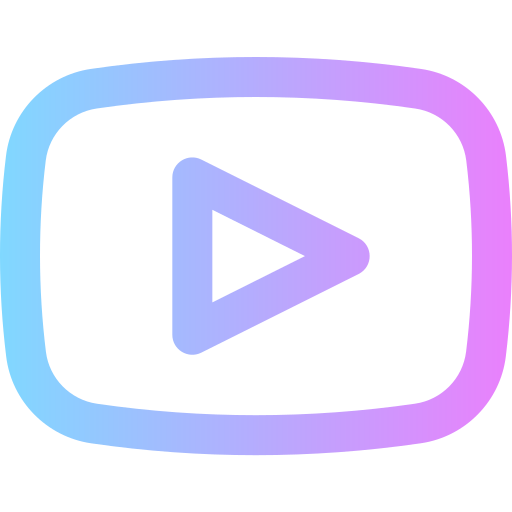 youtube Super Basic Rounded Gradient icono