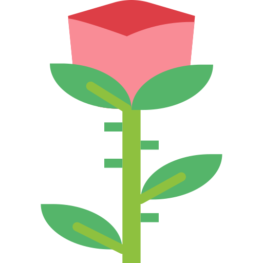 Rose Smalllikeart Flat icon