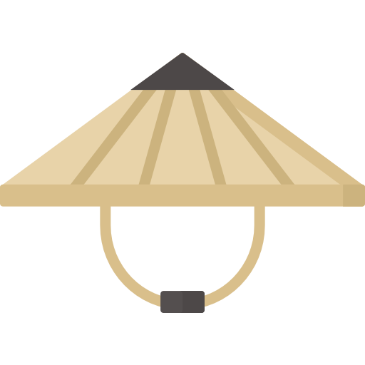 chapeau en bambou Special Flat Icône