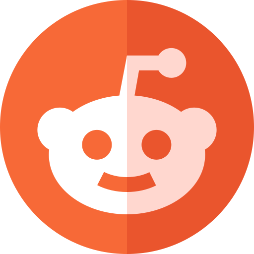 reddit Basic Straight Flat icon