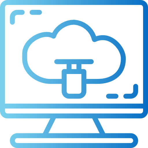 Cloud computing Smalllikeart Gradient icon