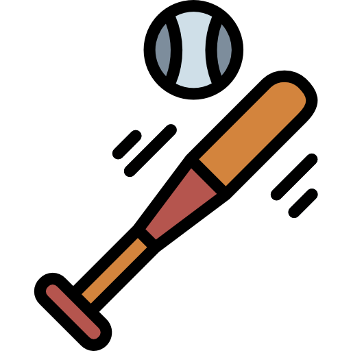 baseball Smalllikeart Lineal Color ikona
