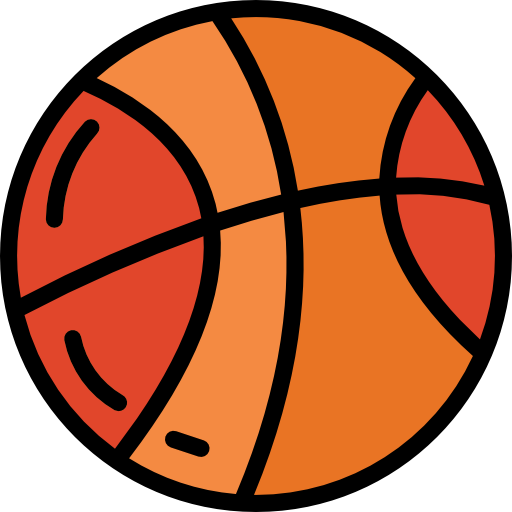 basketbal Smalllikeart Lineal Color icoon
