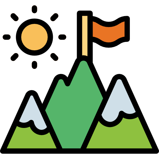 Mountain Smalllikeart Lineal Color icon