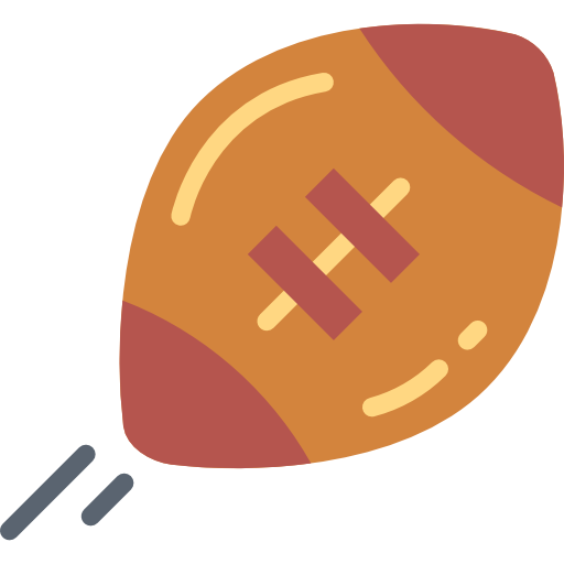 Мяч для регби Smalllikeart Flat иконка