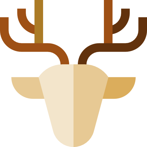 鹿 Basic Straight Flat icon
